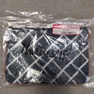 Thirty-One Rubie Mini - Dash of Plaid Pebble - Navy and Brown/Tan